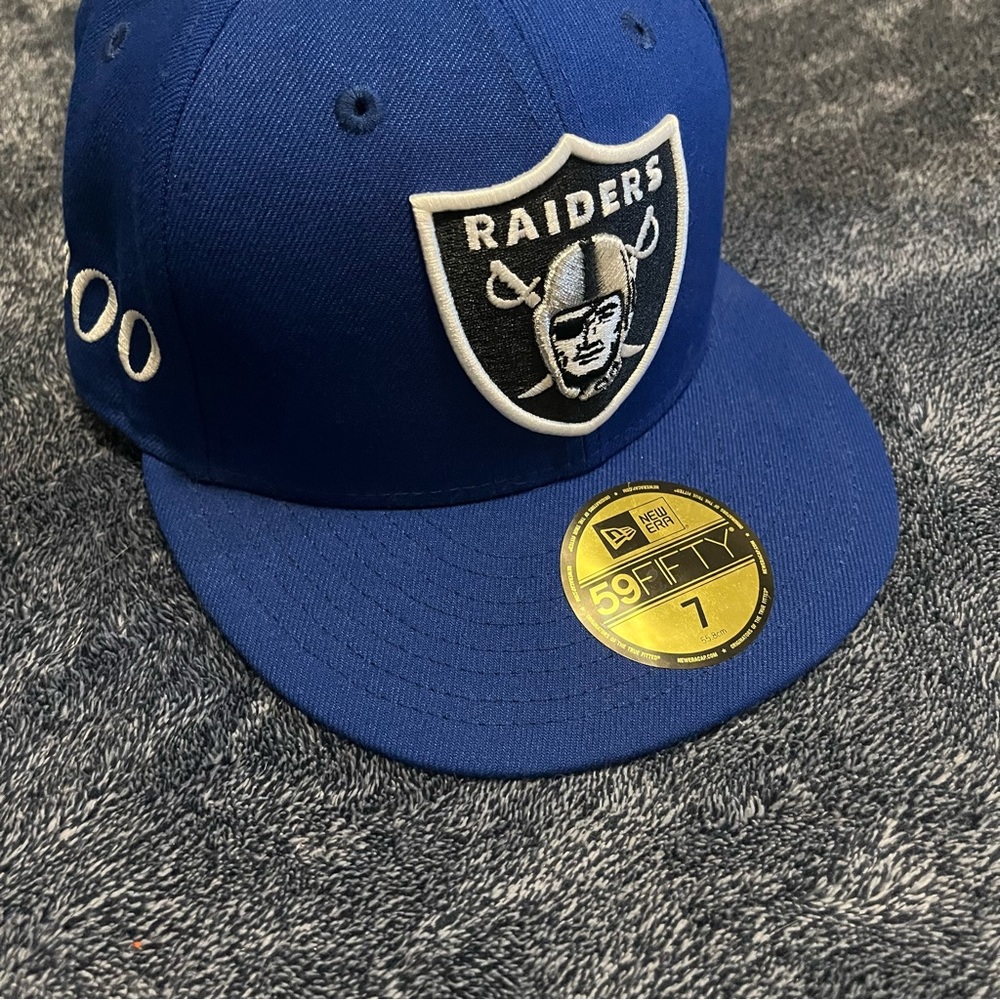 Raiders Blue fitted new era hat